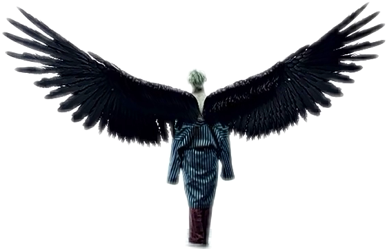 Report Abuse - Bts Taehyung With Wings (561x362), Png Download