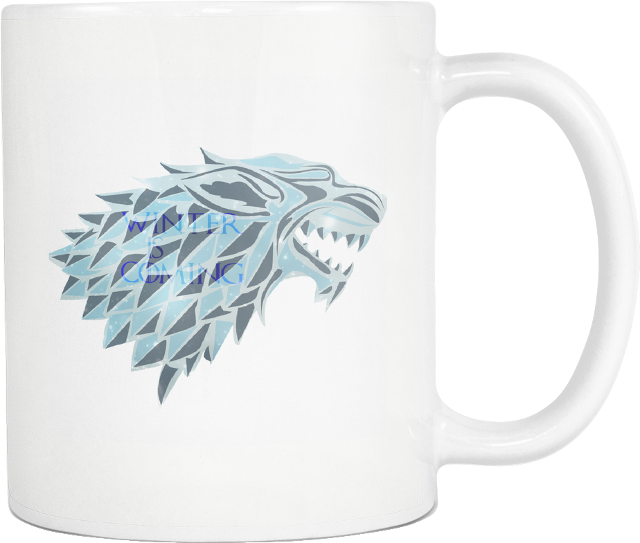 Winter Is Coming- Frozen Crystal Wolf Game Of Thrones - Lionfish (1024x1024), Png Download