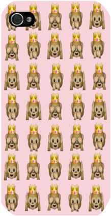 Sale Three Monkey Kings Emoji Iphone, Ipod Or Galaxy - Papier Kraft Pois Dores (319x479), Png Download