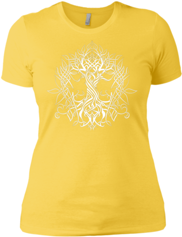 Yggdrasil Celtic - Yellow Honey Shirt (480x480), Png Download