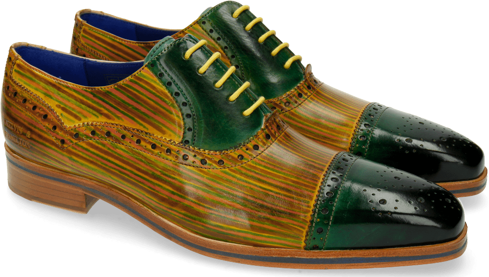 Oxford Shoes Lewis 36 Green Sun Lines Dark Brown - Melvin & Hamilton 'lewis 36' Brogues (1024x1024), Png Download