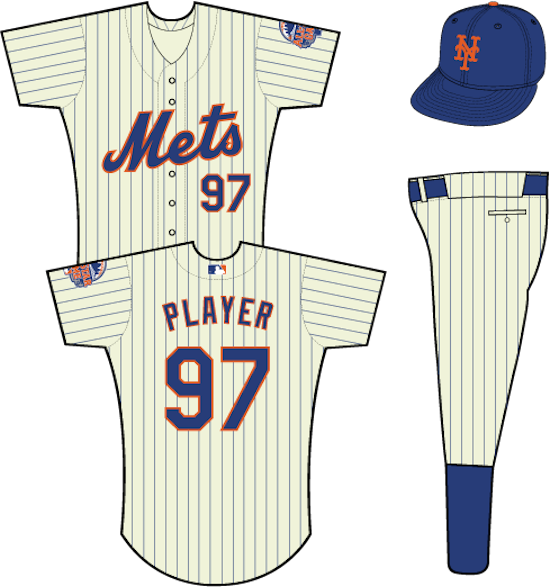 Courageously Ranking Each Mlb Team's Home Uniforms - Logos And Uniforms Of The New York Mets (550x587), Png Download