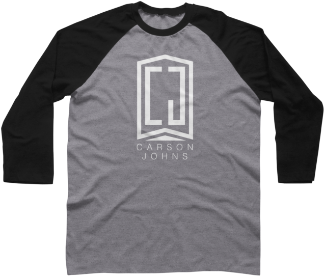 Outline Logo Baseball Tee - Raglan Sleeve (480x480), Png Download