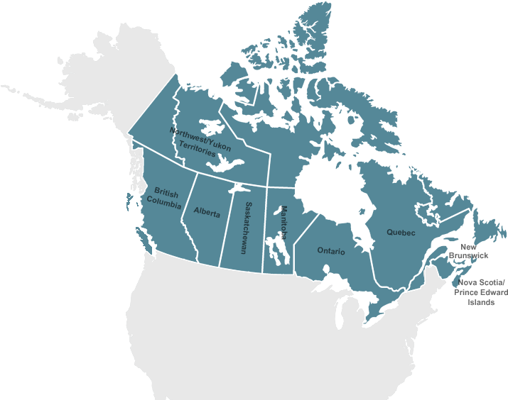 Canada Map - Canada Map Vector (720x570), Png Download