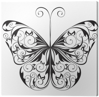 Black And White Butterfly (400x400), Png Download