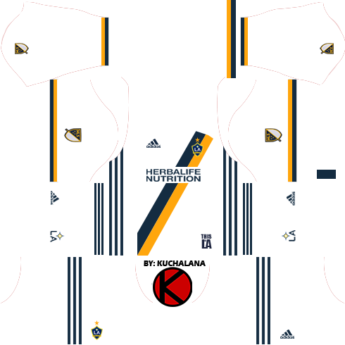La Galaxy Kits - Kit La Galaxy Dream League Soccer 2018 (490x490), Png Download