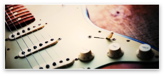 The Wishing Well In Borehamwood - Electric Guitar On An Old Wooden Surface Photography (529x246), Png Download