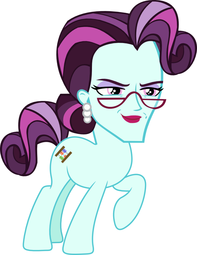 Limeylassen, Equestria Girls, Friendship Games, Glasses, - Mlp Eg Friendship Games Principal Cinch Cutie Mark (662x859), Png Download