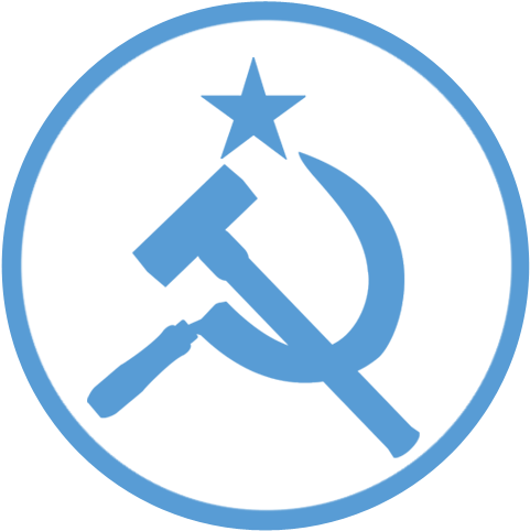 Stalin - Yellow Communist Hammer And Sickle (600x493), Png Download