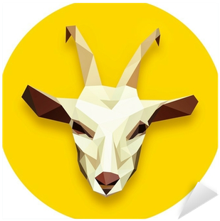 Goat Head Png Download - Polygon (400x400), Png Download