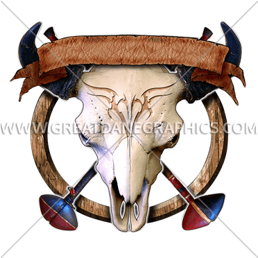 Buffalo Skull - Horn (371x385), Png Download
