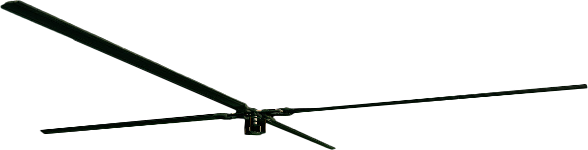 Dead Rising Cine Helicopter Blade Lg - Helicopter Blades Png (1211x310), Png Download