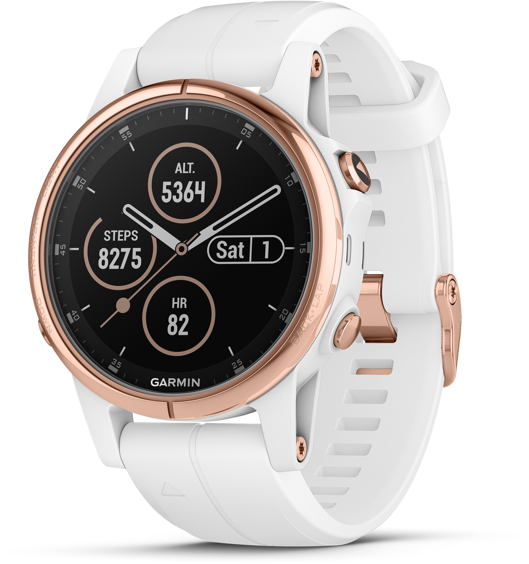 Garmin Fenix 5s Plus Sapphire Compact Multisport Watch - Garmin Fenix 5s Plus (2000x2029), Png Download