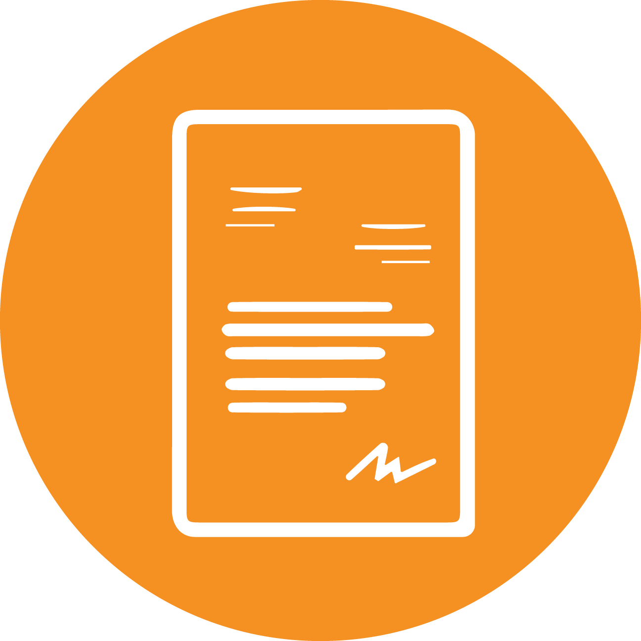 Justification For Attendance - Invitation Icon Png Orange (1296x1296), Png Download