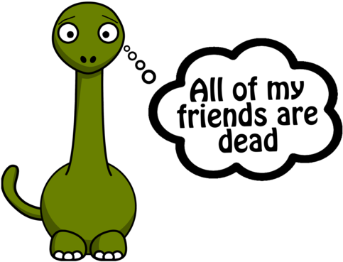 Dead Dinosaur (500x500), Png Download
