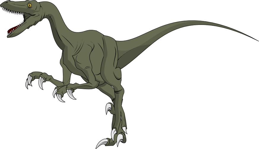 Velociraptor Clipart (873x503), Png Download