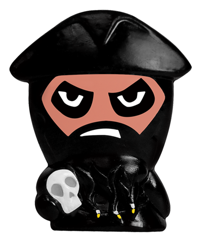Disneywikkeez-blackbeard - Wiki (397x477), Png Download