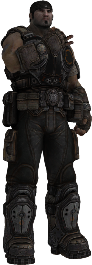 Marcus Fenix Transparent Background (900x960), Png Download