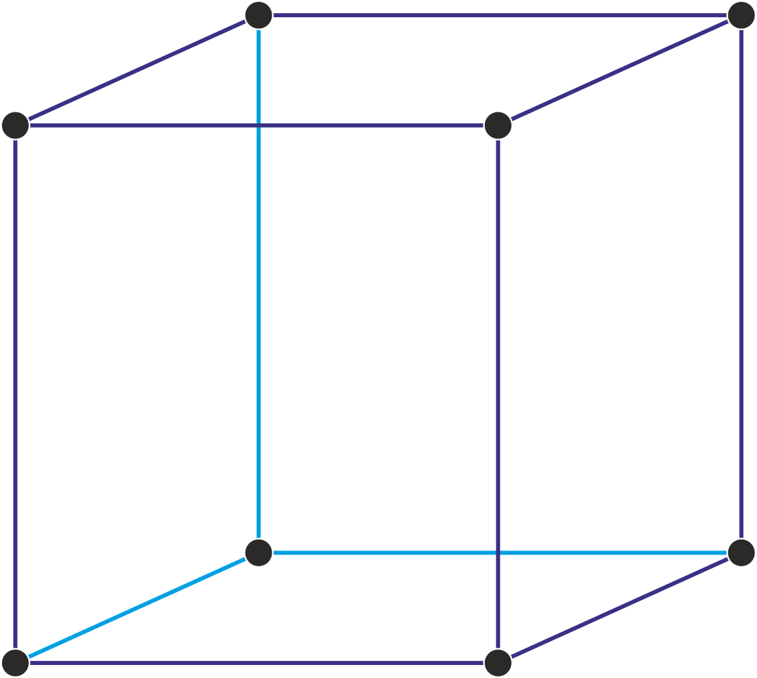 Primitive Cubic Unit Cell - Reticolo Cubico A Facce Centrate (1104x989), Png Download