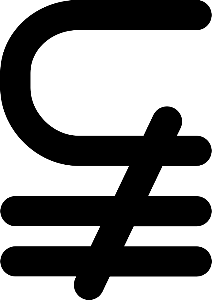 Subset Of Above Not Equal Mathematical Symbol Comments - Mathematics (692x980), Png Download