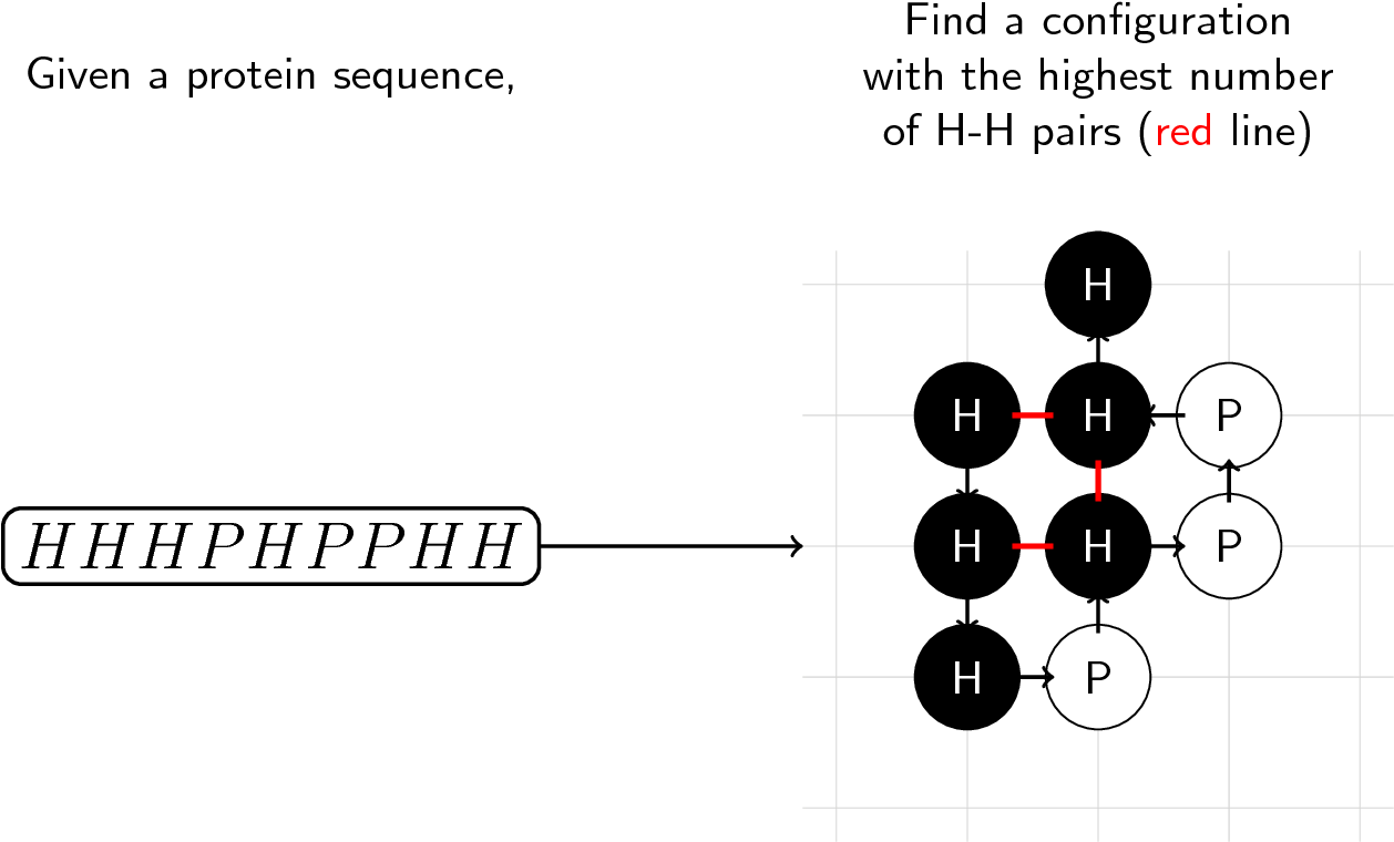 Given A Protein Sequence Made Up Of H And P “molecules,” - Diagram (1257x772), Png Download