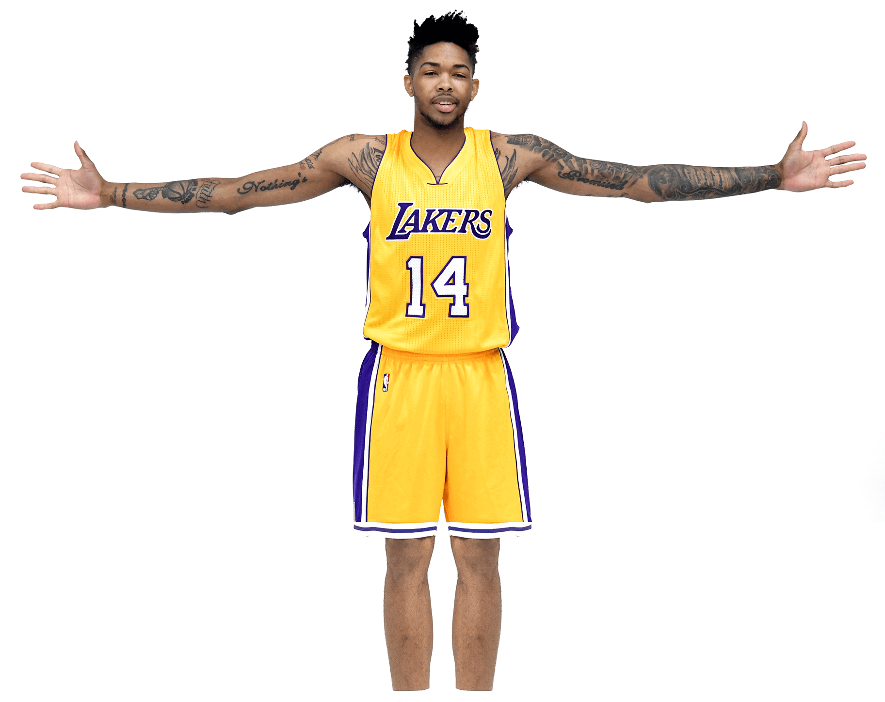 Ingram - Brandon Ingram Wingspan 2017 (1824x1455), Png Download