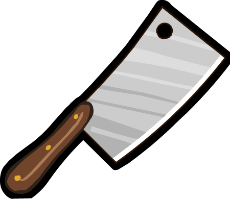 Cleaver Render - Cleaver Png (450x390), Png Download