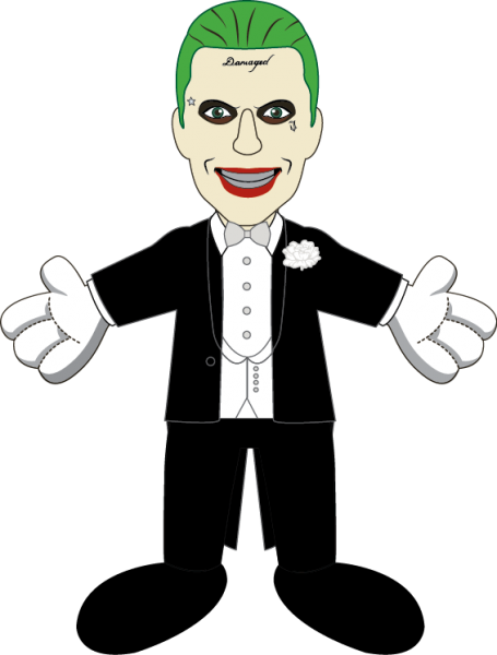 Suicide Squad Joker Tuxedo - Joker In Tuxedo Suicide Squad (455x600), Png Download
