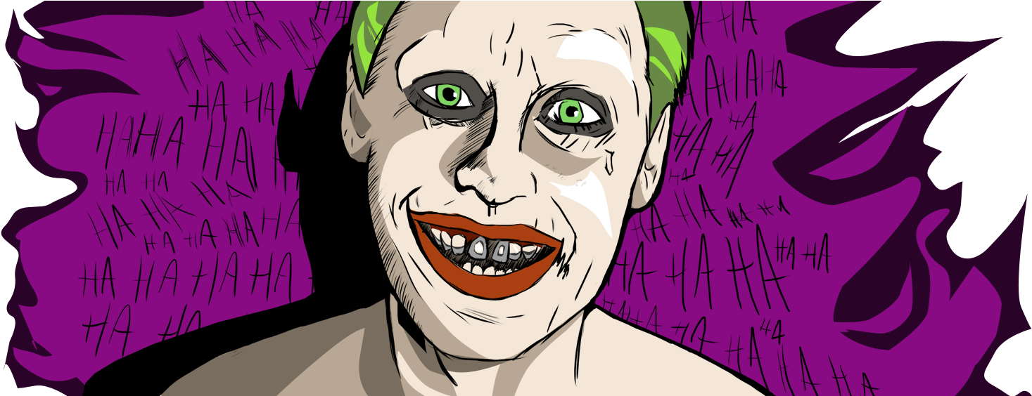 I Have Officially Been Won Over By The Joker Portrayal - Cartoon (1500x563), Png Download