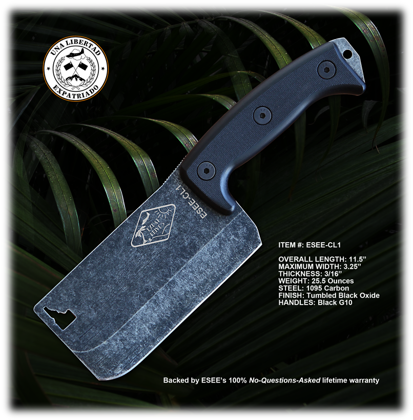 Now Shipping To Esee Dealers Worldwide - Esee Cleaver Cl1 Outdoor Cleaver (850x842), Png Download