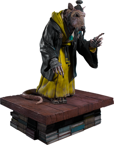 Splinter 20” Polystone Statue - Teenage Mutant Ninja Turtles (480x609), Png Download