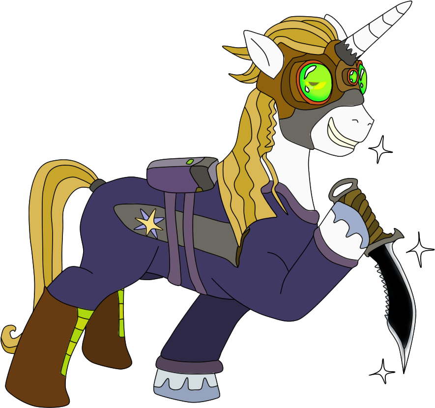 Lycanianspike, Knife, Prince Blueblood, Safe, Solo, - Cartoon (890x840), Png Download