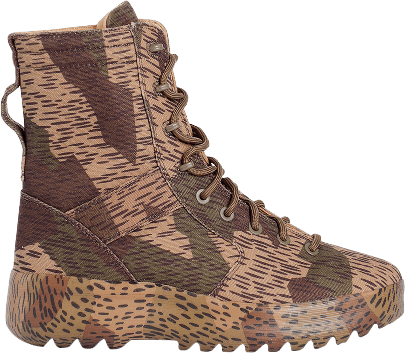 Season 6 Splinter Camo Military Boots - Boot (823x718), Png Download