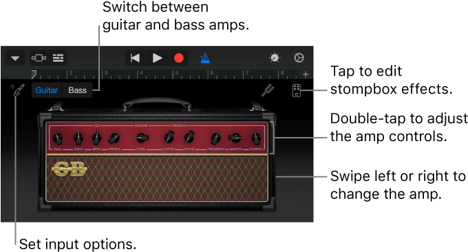 Garageband Ipad Guitar Tuner (686x372), Png Download
