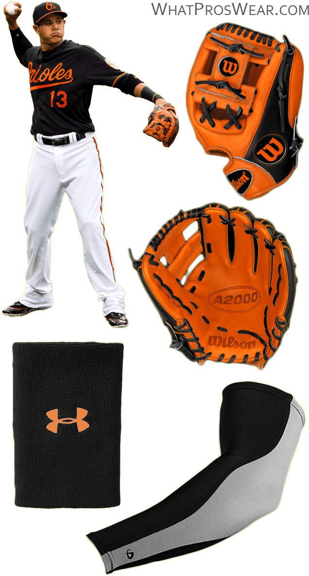 Manny Machado Glove, Manny Machado Sweatband, Wristband, - Manny Machado Wilson A2k (648x1198), Png Download