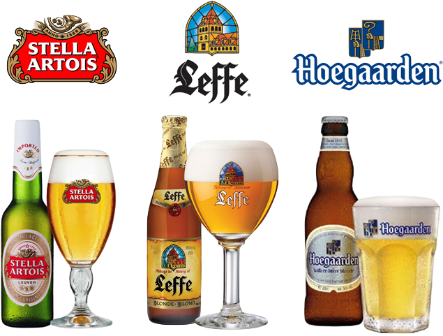 Stella Artois Leffe Hoegaarden Beer South Africa - Belgian Beer (682x521), Png Download