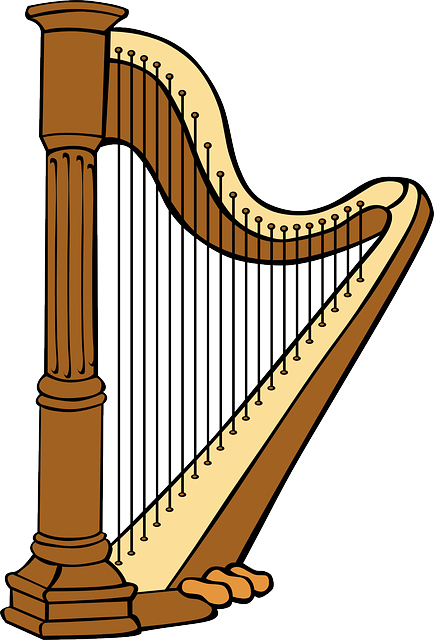Instruments Of The Orchestra, Jack And The Beanstalk, - Harp Clipart (434x640), Png Download