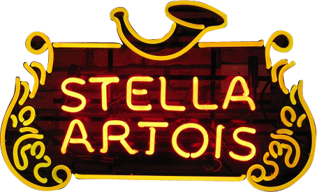 Stella Artois Logo Png - Stella Artois Neon (454x275), Png Download