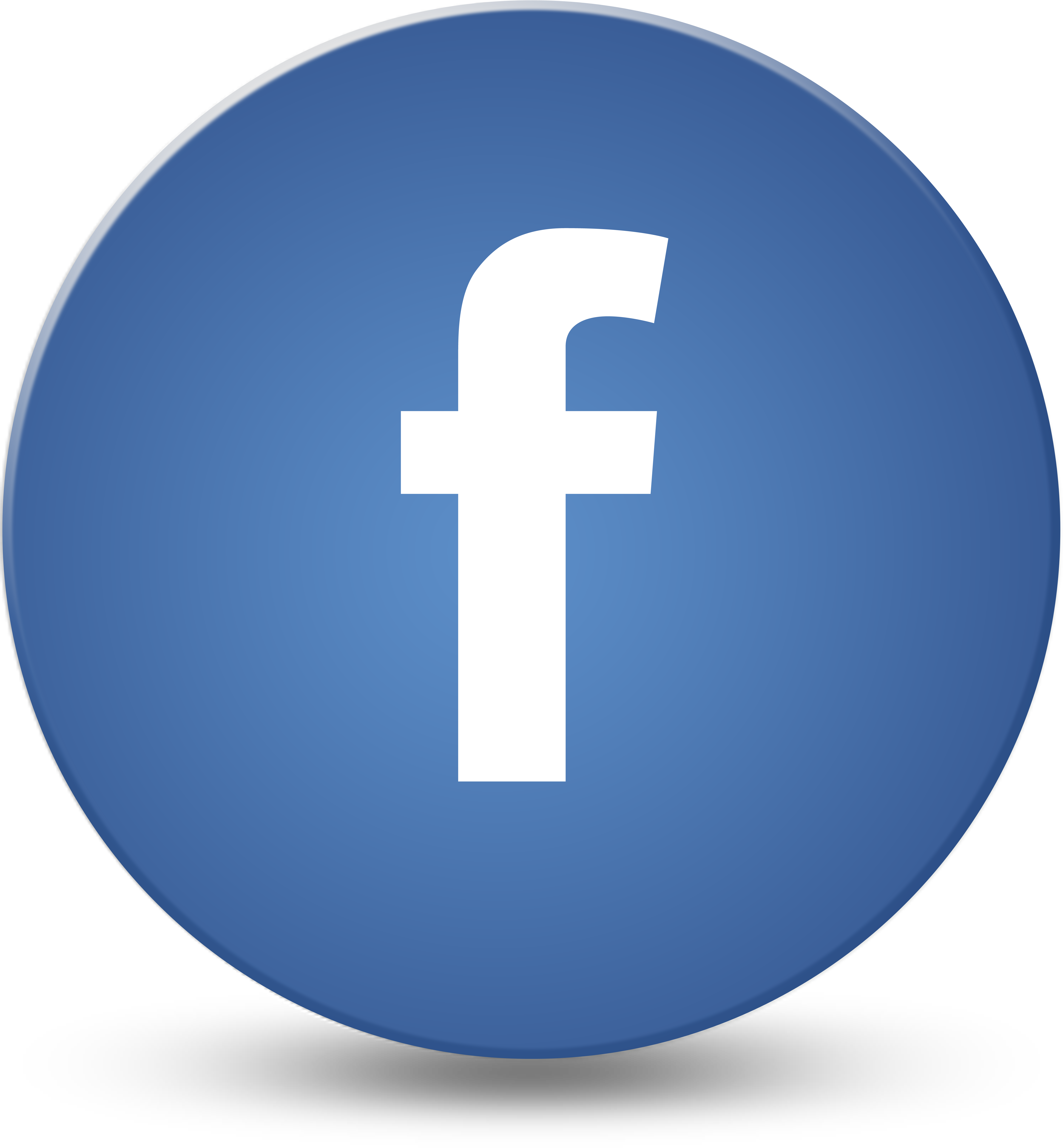 Facebook Circle Icon Png Download - Facebook Icon 50x50 Png (5800x5800), Png Download