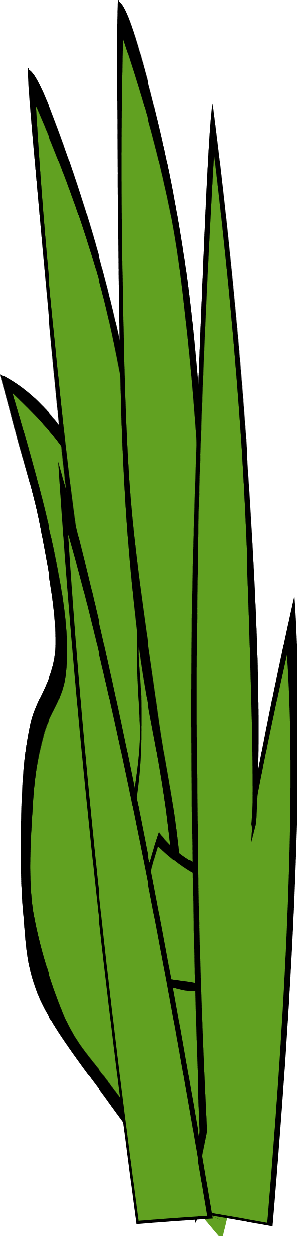Grass Blades Clipart - Clip Art (600x2495), Png Download