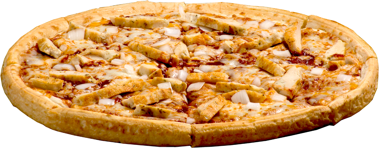 Barbecue Chicken Pizza Png (1229x480), Png Download