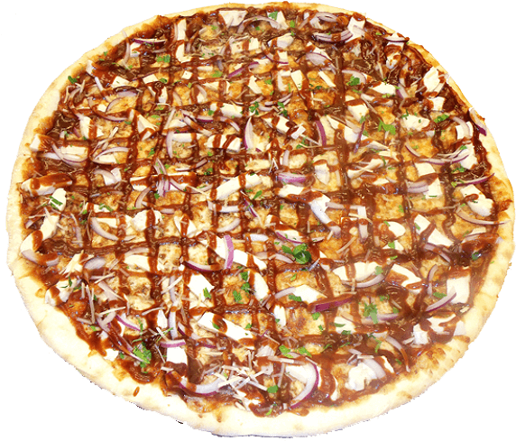 Bbq Chicken Pizza - Barbecue Chicken (584x500), Png Download