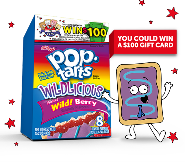 Kellogg's Pop Tarts Wild Berry (640x562), Png Download