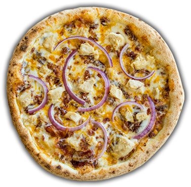 Bbq Chicken Signature Pizza - Barbecue Chicken (450x373), Png Download