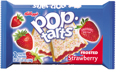 Kellogg's Pop Tarts, Frosted Strawberry - Kelloggs Pop Tarts Strawberry ...