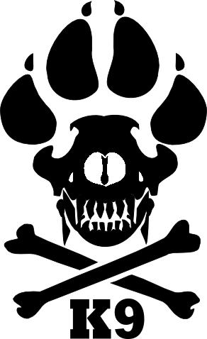 Skull & Cross Bones - K9 Swat (292x478), Png Download