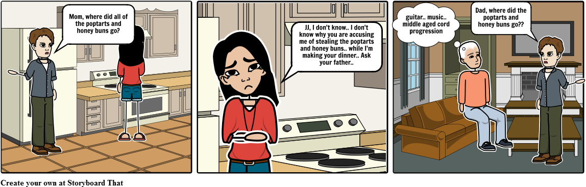 Poptarts And Honey Buns - Cartoon (1164x385), Png Download