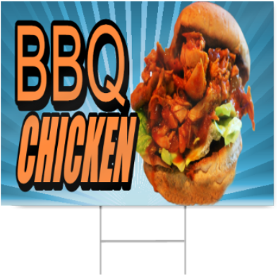Bbq Chicken Sign - Fast Food (450x450), Png Download