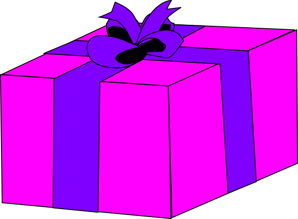 Original Png Clip Art File Pink Gift Box Svg Images (600x442), Png Download