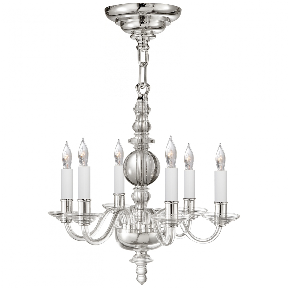 George Ii Mini Chandelier In Crystal With Polish - George Ii Chandelier (1000x1000), Png Download
